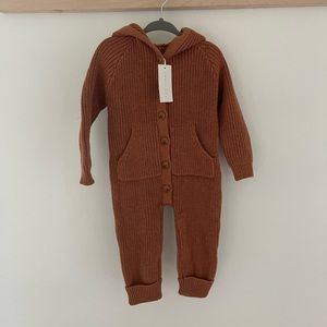Jamie Kay Bear Knitted Coveralls